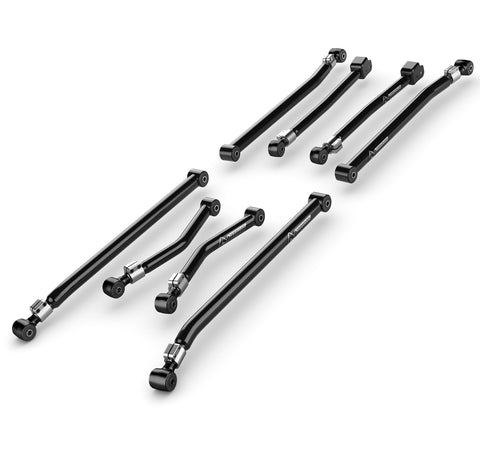 JK: Alpine Long Control Arm Kit - 8-Arm (3-6" Lift) - Arms Only - Moab Outfitters