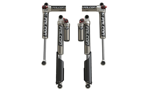 JLU 4-Door: Falcon Series 3.3 Fast Adjust Piggyback Shocks (2-4.5" Lift) - All 4 - Moab Outfitters